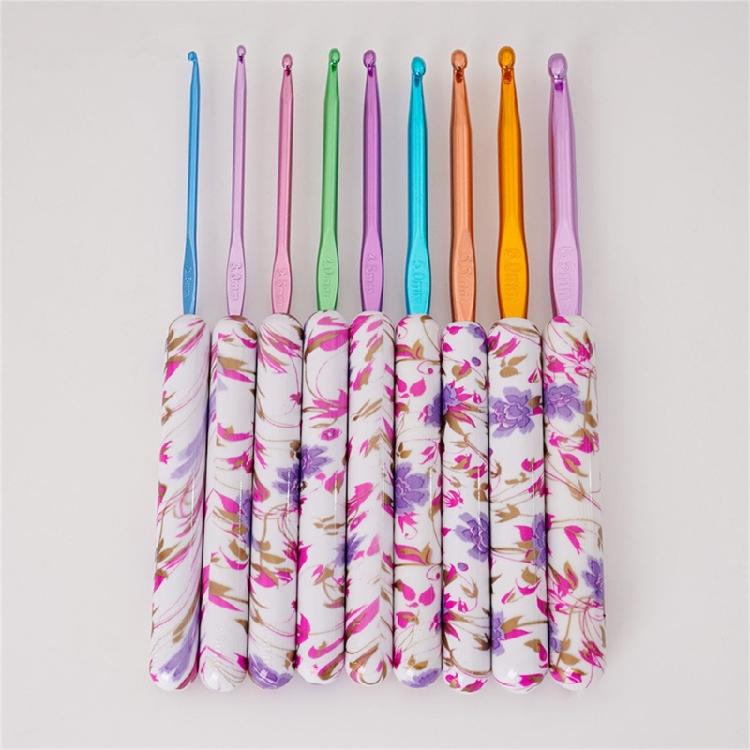 2.5mm-6.5mm Ergonomic Crochet Hooks Set, Crochet Needle for Beginner Hobbyist, Knitting Sweater Scarf Socks Hat Bag