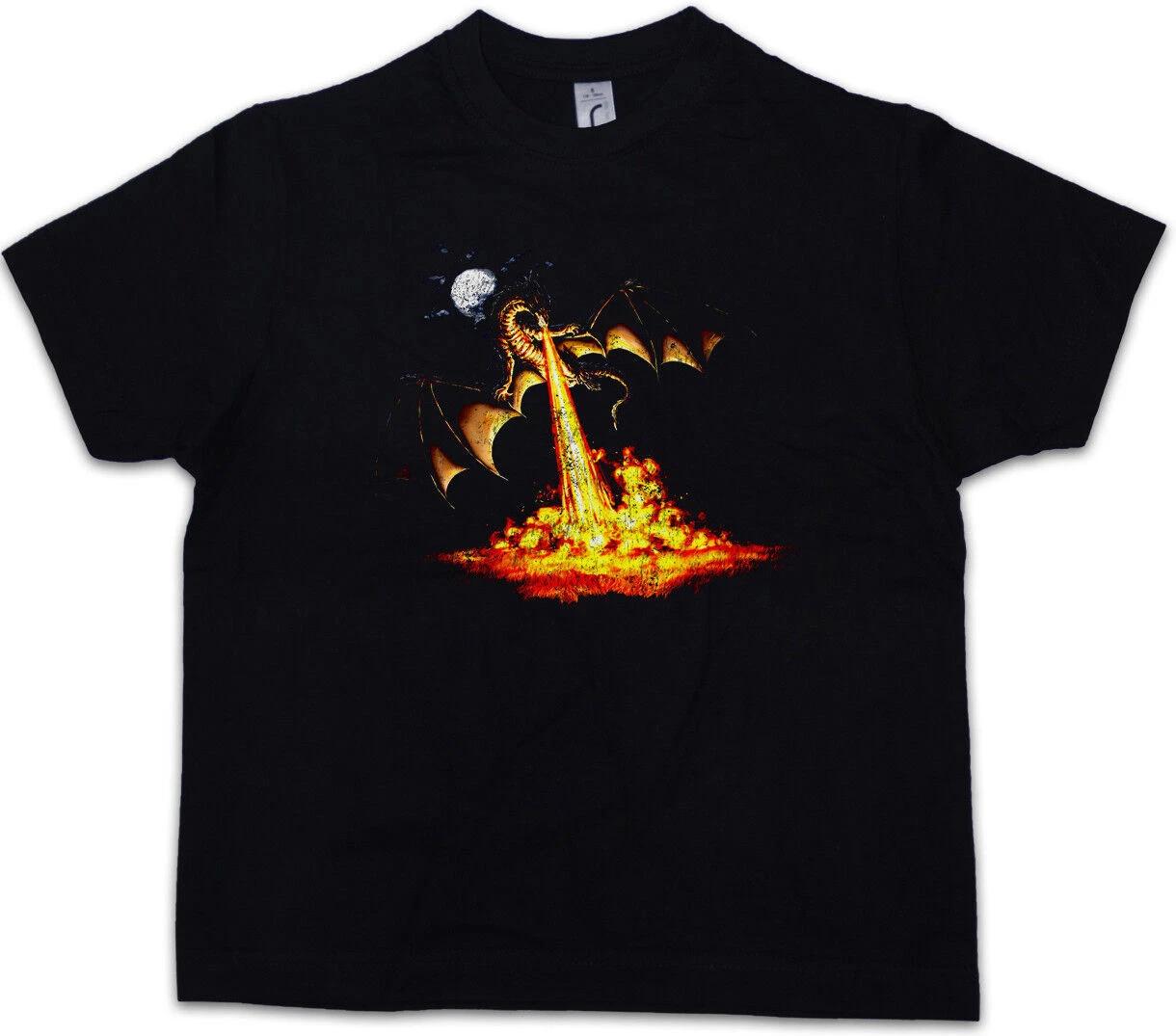 DRAGON III Kids Boys kids boys T-Shirt Fantasy Tattoo Monster Japanese Dragon Medieval 130