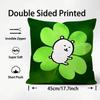 J-Jokes Bearr Cartoon Cushion Cover Plush Fabric Soft Double-Sided Printed Sofa Warm Winter Home Child Gift Pillow Case
