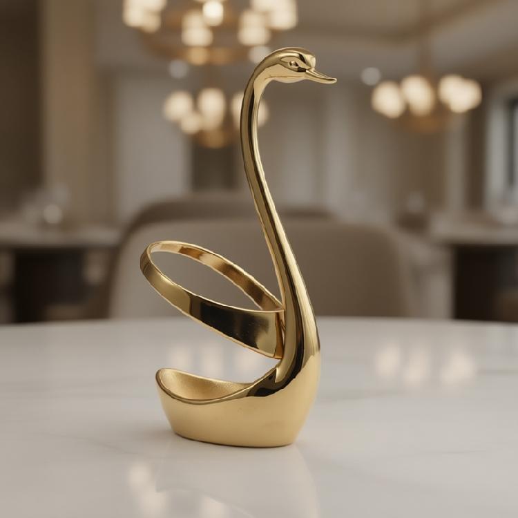 Bellissimo Poggia Cucchiaio in Acciaio Inossidabile a Tema Cigni Supporto per Stoviglie Portautensili da Cucina Per Uso Domestico e Ristorante