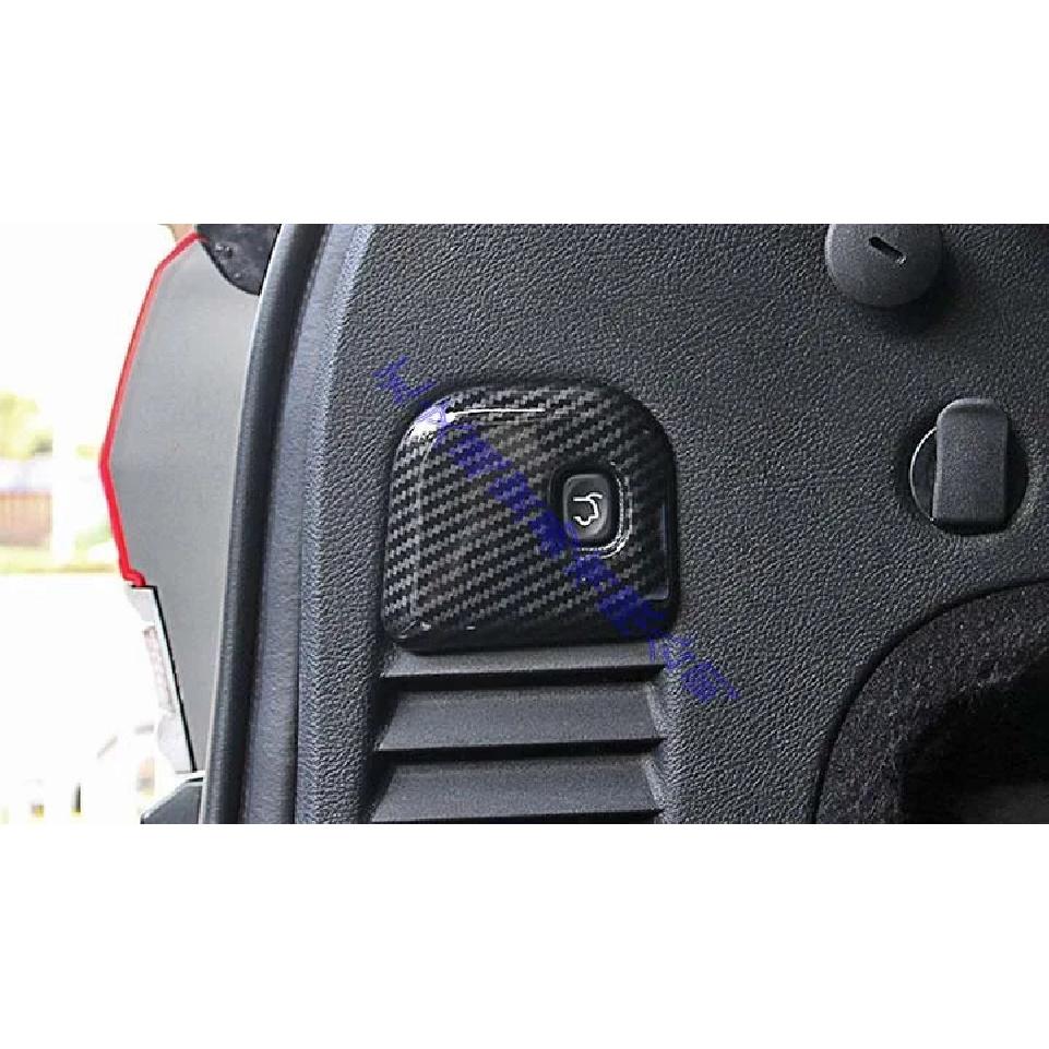 For Jeep Grand Cherokee WK2 2018- Car Styling Accessories Carbon Fiber Style Electric Rear Door Switch Button Cover Trim
