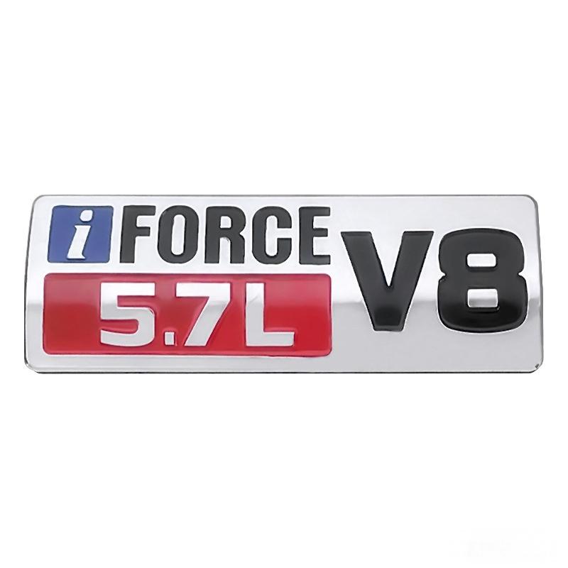 High quality ABS material scientifically suitable for TUNDRA car logo TUNDRA IFORCE 5.7L V8 car sticker TRD pickup truck