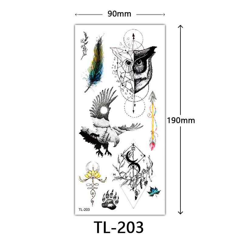 Flower Tattoo Stickers, Color Sketch Tattoo Stickers, English Letters, Wedding Photography Tattoo