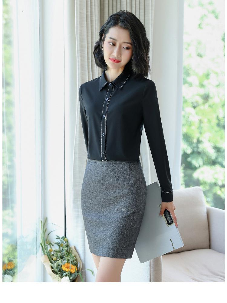 High-End Professional Women's Work Uniform Four-Piece Set - Autumn/Winter 8818