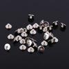 200pcs Rivets Nickel Plated Binding Screws Flat Round Head Silver Rivet Studs Phillips Head M5x6mm Nail Rivets Clothing Crafts