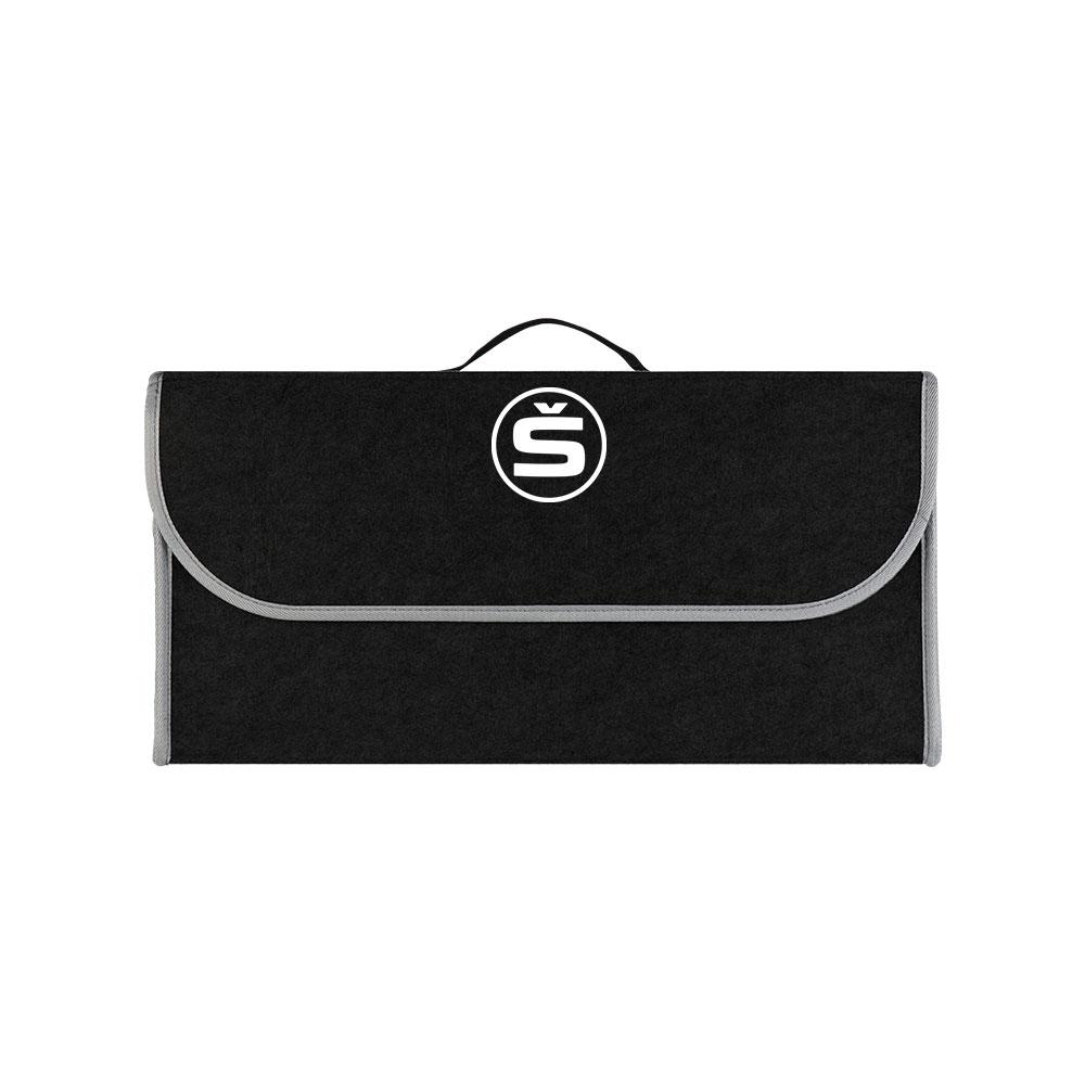 NADH5 Car Trunk Storage Box Foldable Felt Car Organizer Stowing Tidying Box Car Accessories For Skoda S Fabia Octavia VII Karoq Kamiq