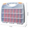 Hardware Storage Box Tools Organizer Container with Handle and Clear Lid, 21 Adjustable Compartments and 2 Fixed Sections,Perfect for Screws,, Bol
