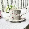Korean Women's Coffee Water Cup, Ceramic High-value Floral Mug Ins Wind, Floral Couple Ceramic Teacup