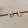 Feminine Temperament Simple Style Two Pairs of High-end Earrings