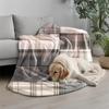 Plaid Pattern Blanket Microfiber Flannel Cover Blanket Bedroom Living Room Sofa Soft And Comfortable Home Decoration