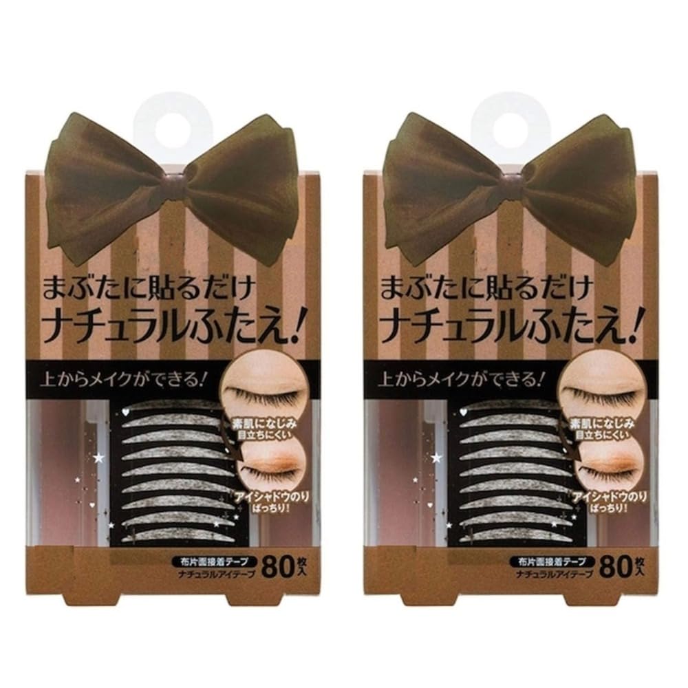 

[Set of 2] Double Eyelid Tape - Simply apply to your eyelids to create a double eyelid. Single-sided adhesive fabric tape allows for makeup