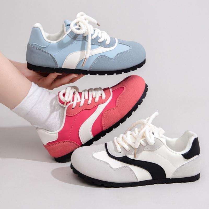 Women's Shoes Autumn New Casual Shoes College Style Wide Toe Soft Comfortable Flat Shoes Outdoor Casual Sports Shoes