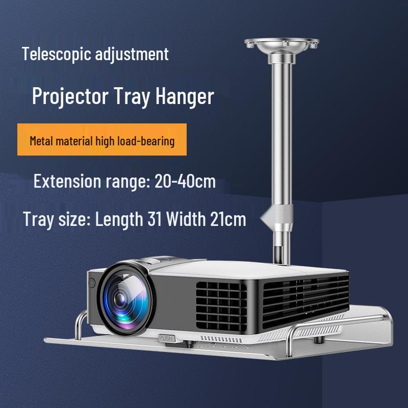 Retractable Wall-Mounted Ceiling Projector Bracket Shelf