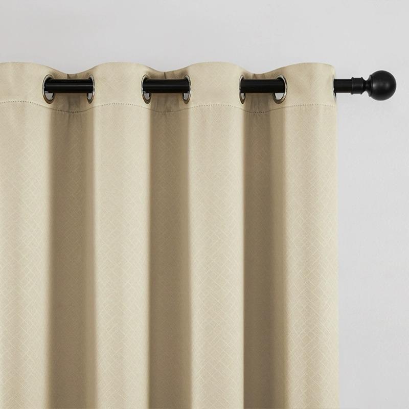 Blackout Curtains for Bedroom Living Room Modern Thermal Insulation Set of 2 Panels