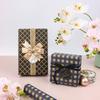Men's Retro Blue Plaid Kraft Wrapping Paper for Valentine's Day & Birthdays