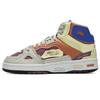 Teratach Fashion Mid-Top Retro Basketball Shoes Women Sneaker Purple Yellow T12W219104FMT
