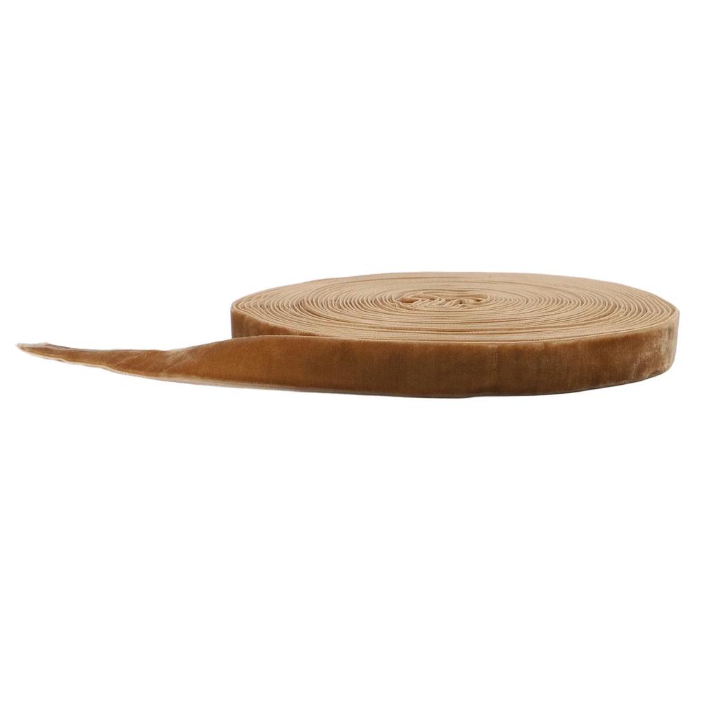 For Crafting Projects Craft Ribbon Christmas Ribbon For Decorating Trees Brown Flexible Cloth Ribbon For Gifts