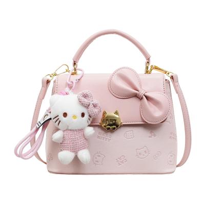 High End Handbag for Women, Light Luxury, Niche, Pink Bow, Cute Shoulder Bag, Crossbody Bag
