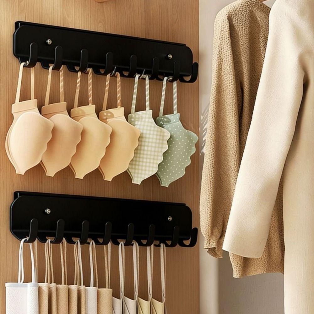 Pull-out Underwear Storage Hanger Wall-mounted Clothes Drying Rack Wardrobe Organizer Jewelry