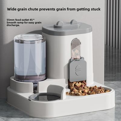 Neuer Integrierter Automatischer Wasserspender für Haustierfütterung und -tränken, Zwei-in-eins Wasserspender für Katzen und Hunde, Haustierprodukte