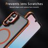 For Samsung Galaxy A16 5G Case with Lens Kickstand Matte Back Cover Magnetic Case