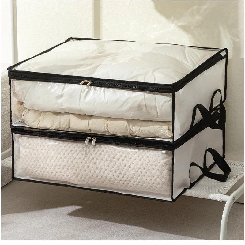 Underbed Quilt Storage Bag Foldable Quilt Bag Wardrobe Clothes Storage Box Dustproof Organizer Large Capacity Quilt Storage Bag