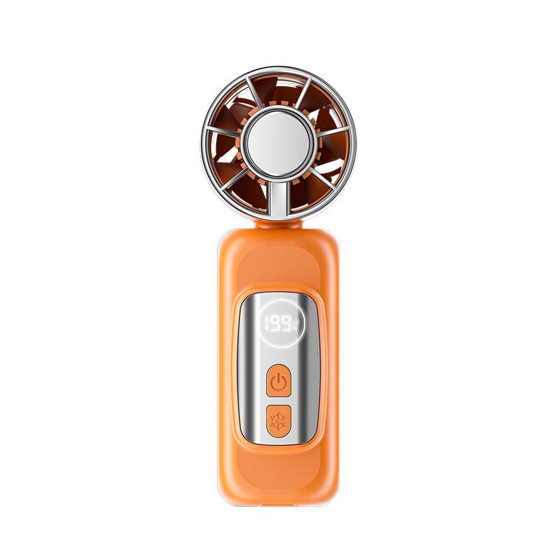 Mini-USB-Handventilator mit Digitalanzeige und Halbleiterkühlung, 199-stufig, Turbo, Outdoor, tragbar
