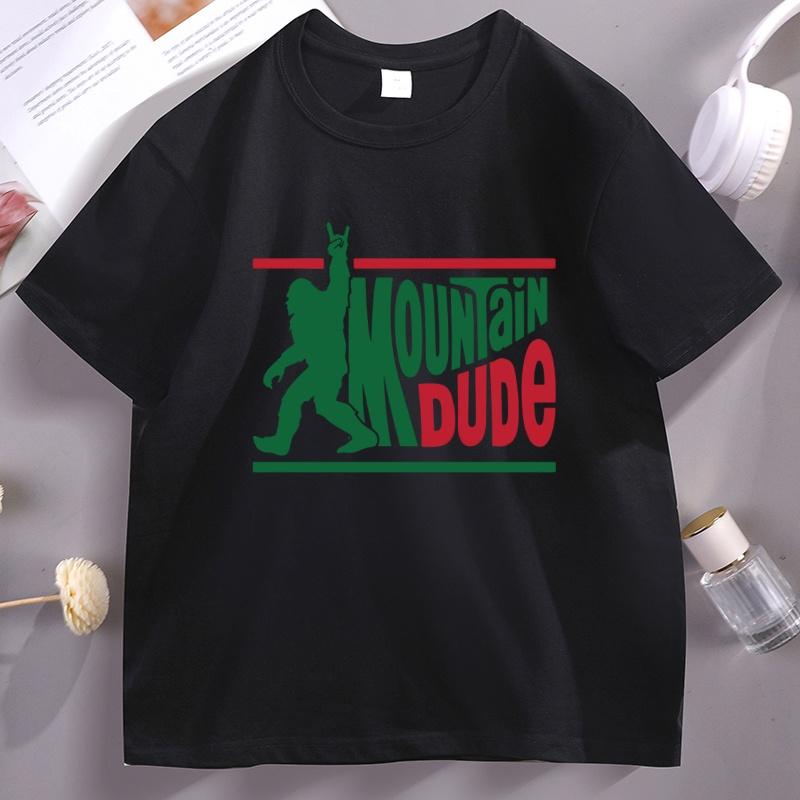 

Bigfoot T Shirts Mountain Dude Tshirt Sasquatch T-Shirt Men Women Funny Big Foot Tees Retro Hiking Outdoors Cool Camping Clothes S разноцветный