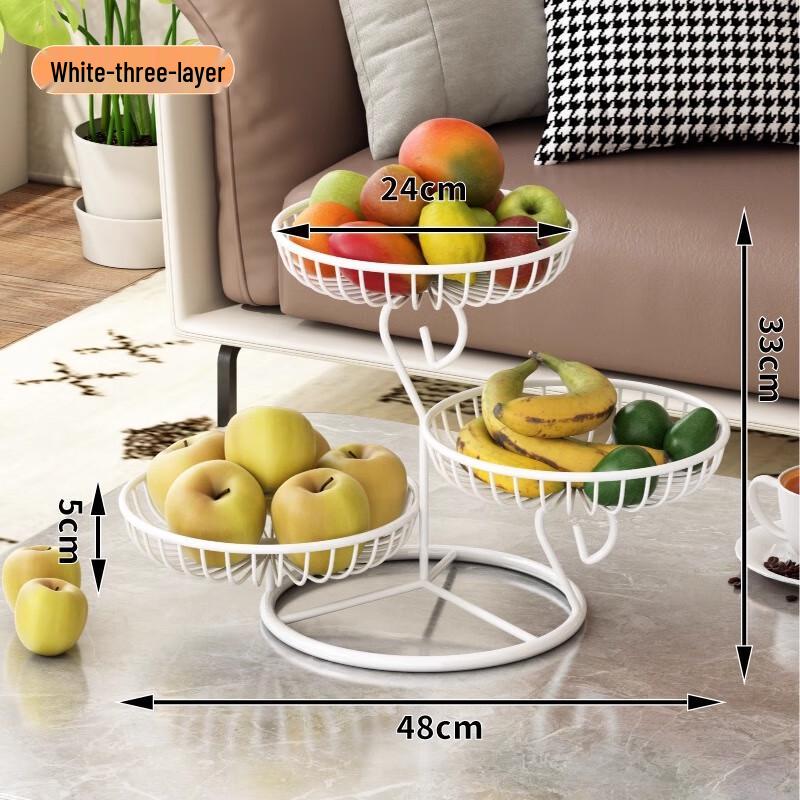 Tiered Metal Fruit and Snack Basket