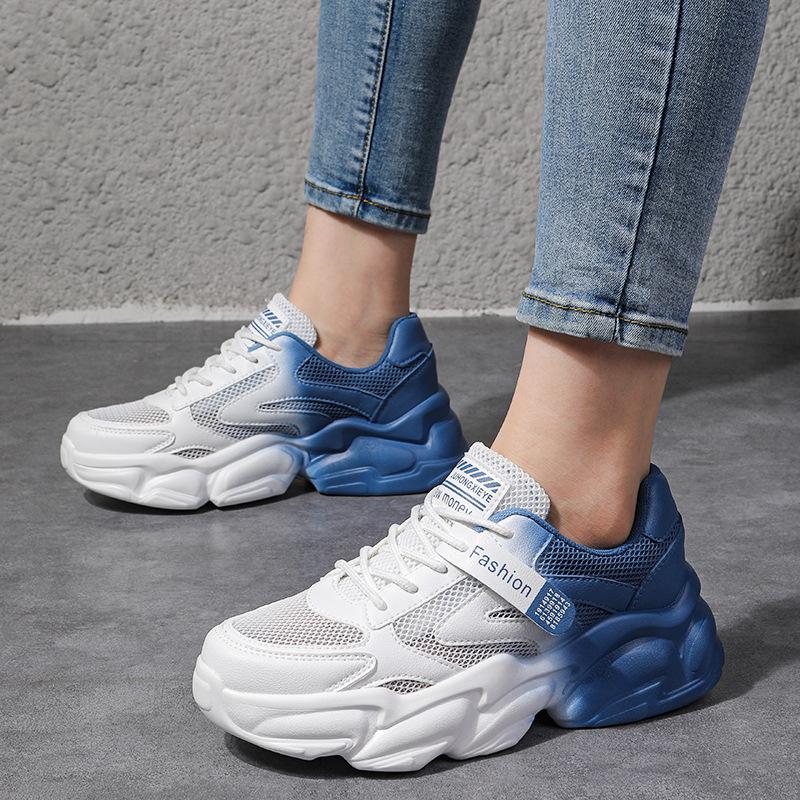 

Color dad shoes women s trendy new super fire platform sports 40
