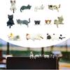 Cat Car Interior Accessories Dashboard Decorations, Set of 12 Cute Car Dash Decor Rearview Mirror Ornament for Women Girl Cute Anime Decor for Home