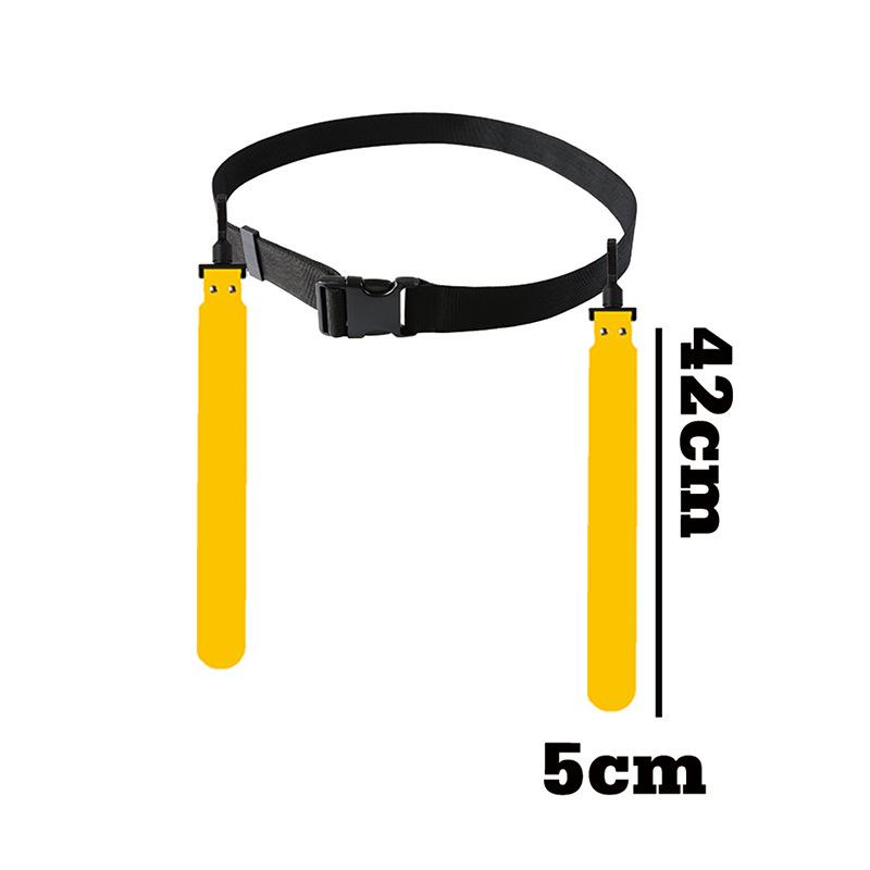 Sports Flag Football Webbing Waist Flag Bright Color Adjustable Competition Training Pvc American Soccer Waist Flag For Sports
