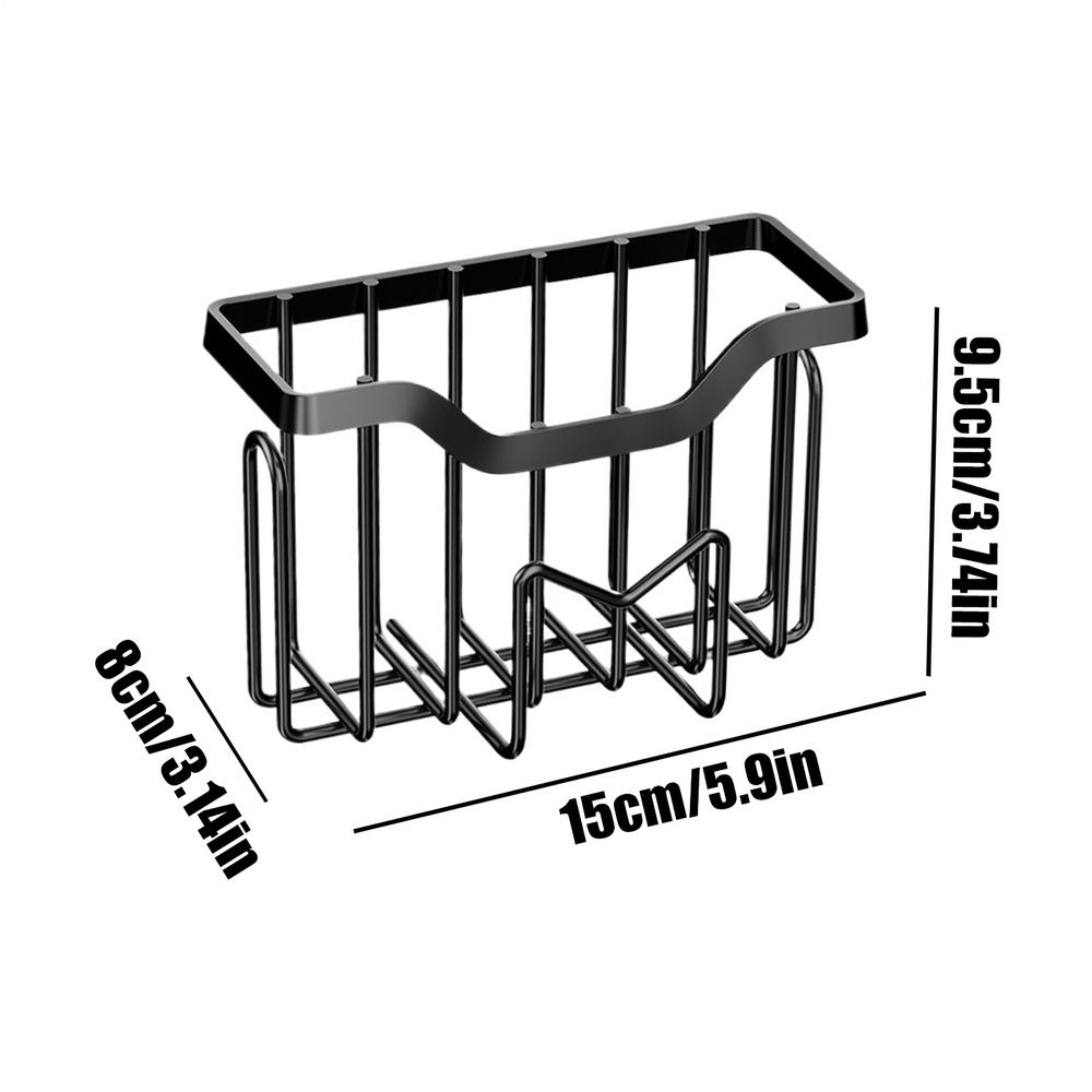 

Sponge Holder for Kitchen Sink No Punching Stainless Steel Suction Cup Kitchen Sink Sponge Rack for Scrubber Cleaning Cloths