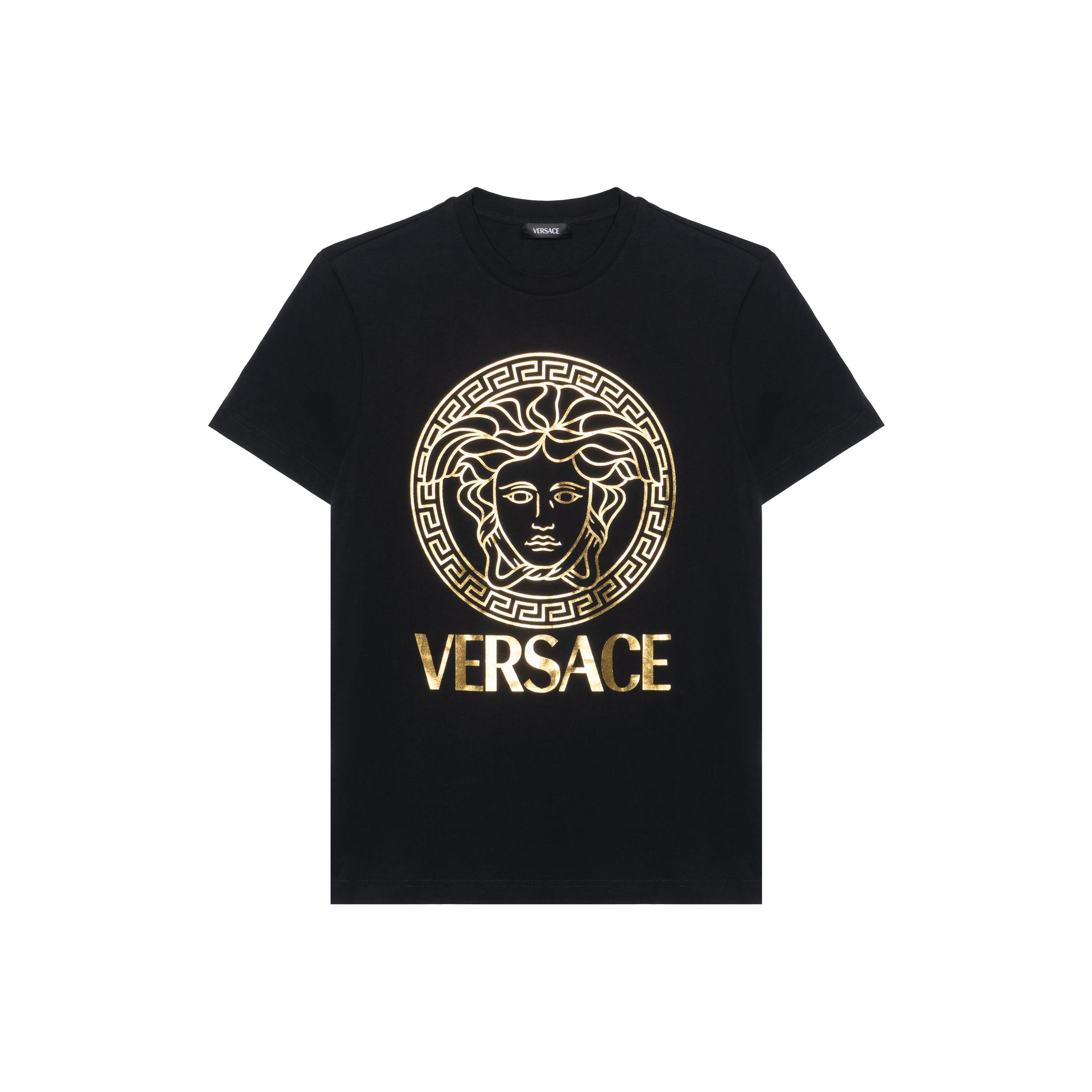 Versace kokvilnas t-krekls 1011861-1A14053-2BI10 M black