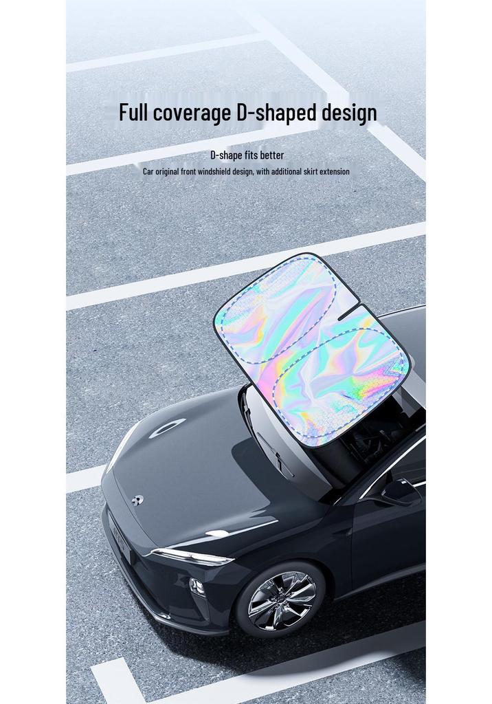 Car Front Windshield Sunshade Anti-Glare Heat Insulation Summer Shield
