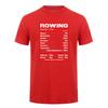 Rowing Nutrition Facts Funny Rower Crew Team Tshirt Sports Athlete Unisex T Shirts Da582