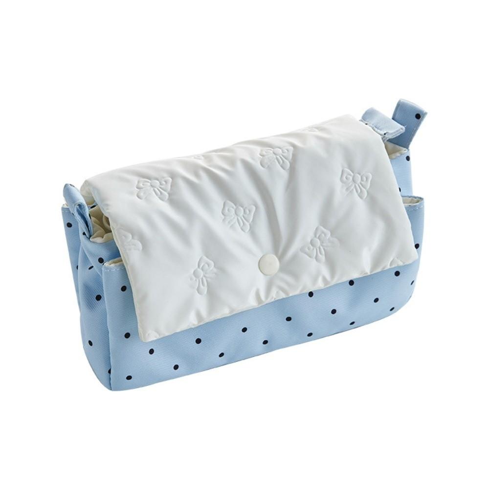 Desktop Storage Korean Style Pen Bag Large Capacity Y2K Star Bow Stationery Bag Kids Children