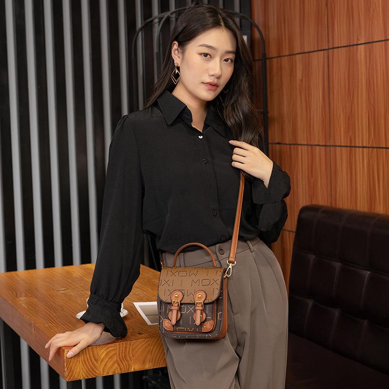 New Style Letter Women's Fashion Single Bag PU Leather High-end Travel Mini Simple Trendy Women's Messenger Bag