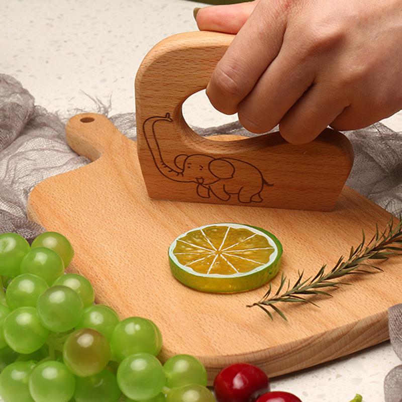 Wooden Kids Kitchen Tools Children's Safe Knives Kids Junior Cooking Utensils For Cooking Cutting Veggies Fruits