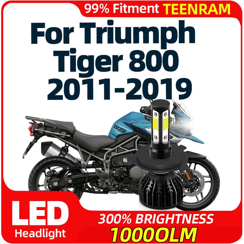 

1Pc Motorcycle Light Bulb H4 Super Bright Moto Headlight 6000K White 12V For Triumph Tiger 800 2011-2015 2016 2017 2018