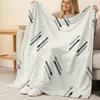 Soft Breathable Flannel Fleece Blanket, Minimalist Design, Skin-friendly All Season Warm Throw for Home & Office, Perfect for Christmas & Halloween