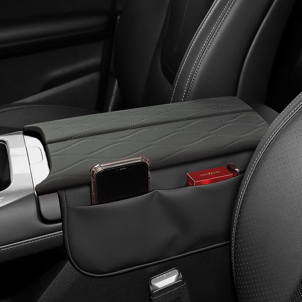 Deep Blue L07 Center Console Armrest Pad & Storage Bag: Decorative Protector for Car Interior