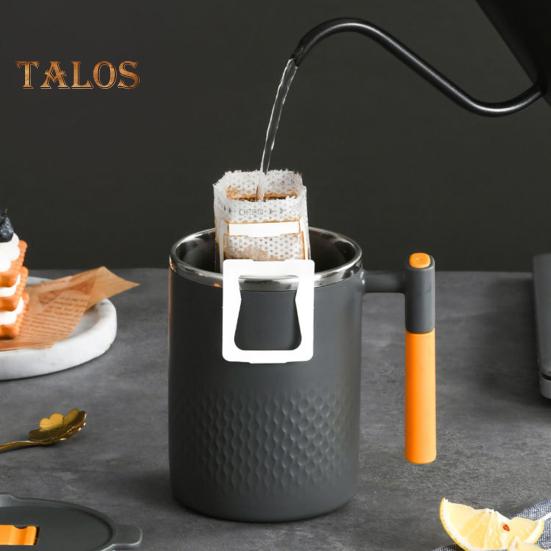 Coffee Mug Comfortable Grip Heat Insulation Easy To Clean Useful Tea Drink Mug with Lid Home Supplies