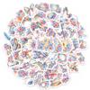 50 European Dream Stickers, Watercolor Retro Rose Romantic Hand Account Decoration Diy Material Stickers