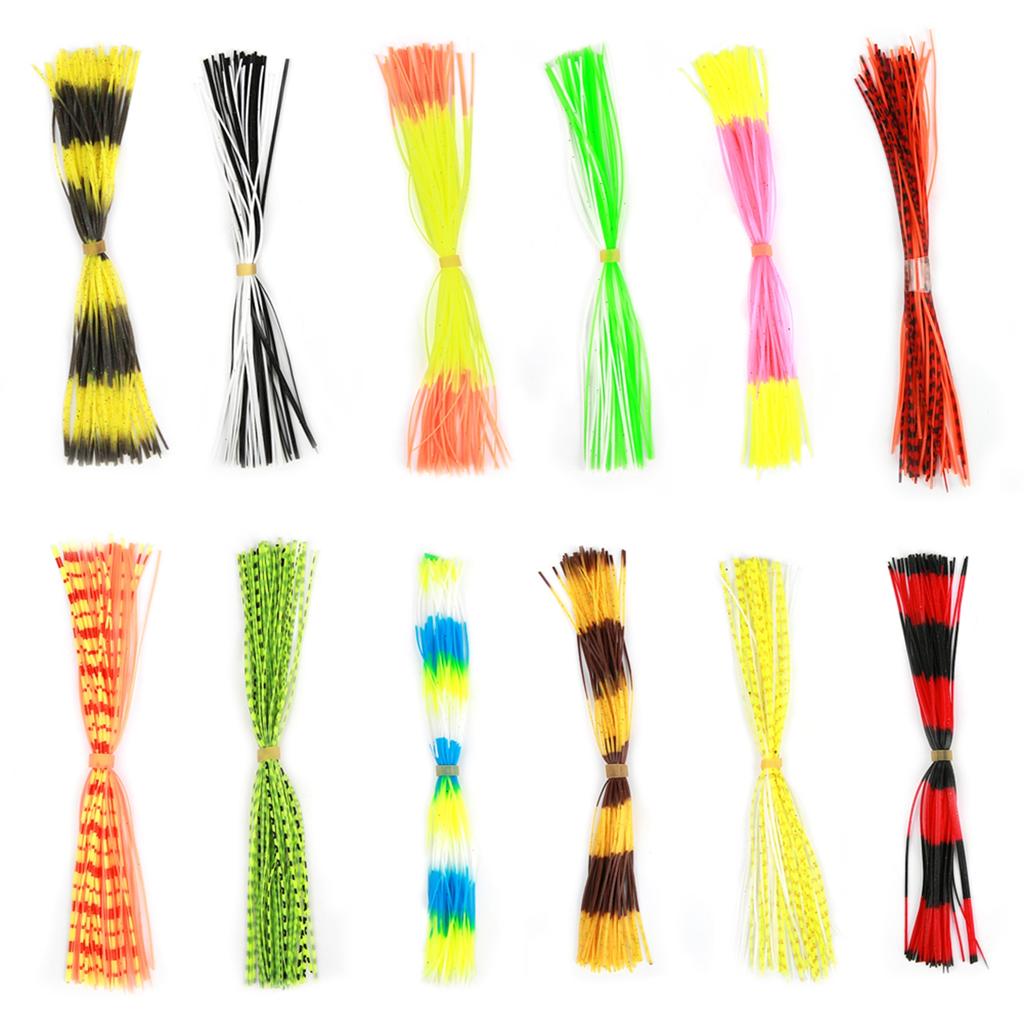 600 Stränge Weiches Silikon-Köder-Garn Zubehör für DIY Spinnerbaits Jig-Köder