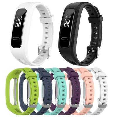 Huawei Band 3E & 4E İçin Bileklik For Honor Band 4 Koşu Sürümü Akıllı Bileklikler Saat Aksesuarları Yumuşak Silikon Bileklik