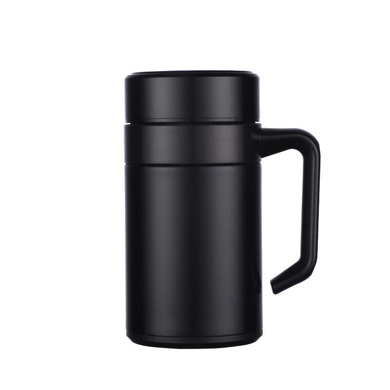 304 Stainless Steel Double-Layer Thermal Tea Cup with Infuser, Free Logo Engraving