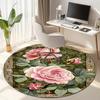 Rose Garden Elegance Round Rug Home Soft Decorative Anti Slip Yoga Table And Chair Mat Carpet Outdoor Floor Mat Carpet S5