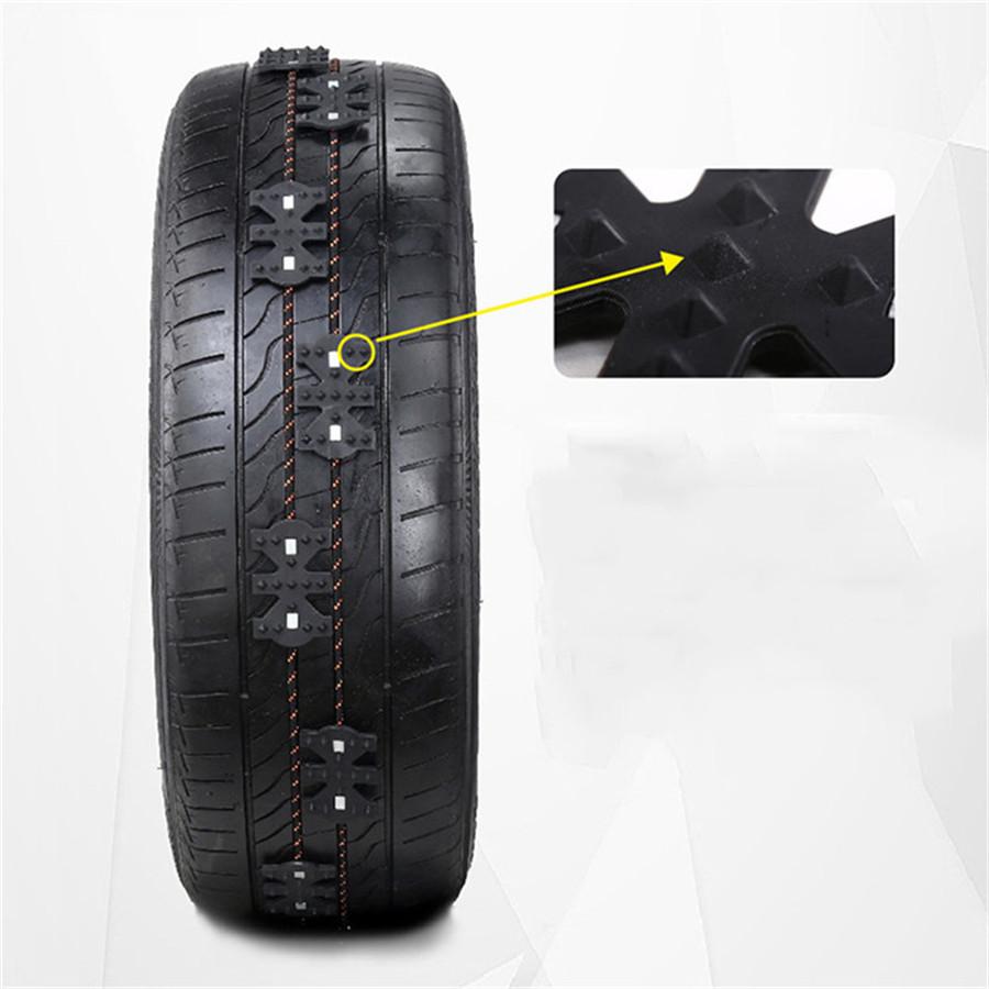 4PCS Universal Vehicles Winter Truck Car Snow Widened Tire Chain Anti-skid Belt