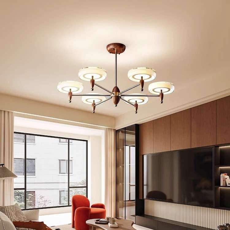 French Vintage Style Modern Minimalist Chandelier for Dining, Study, Bedroom, or Aisle